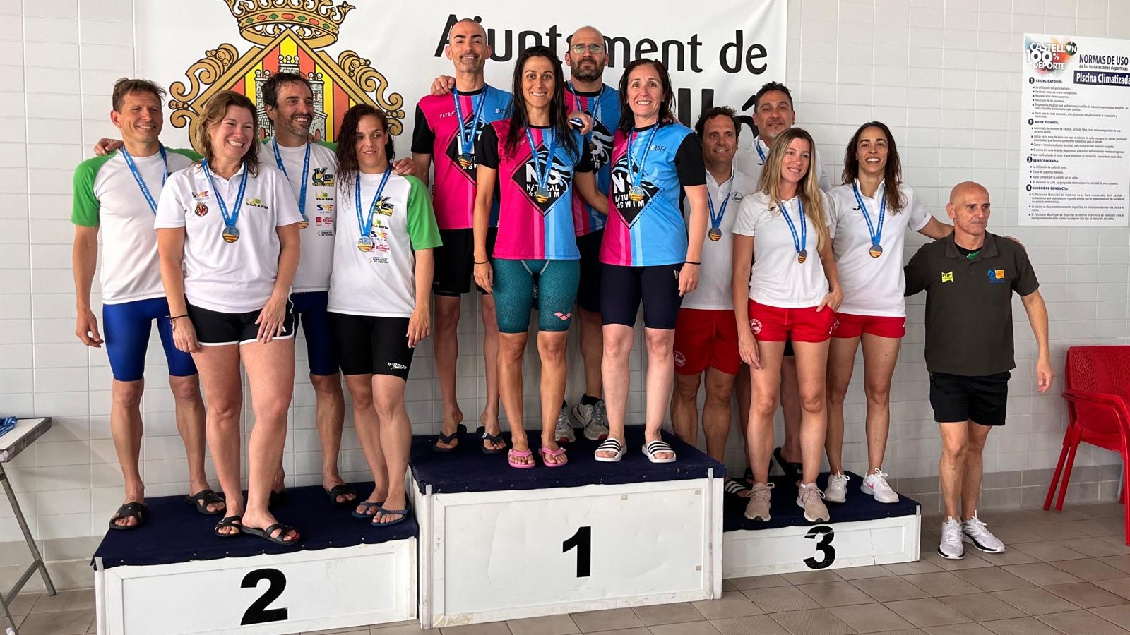 El Naturalswim Máster Natación Petrer regresó de Castellón con cinco medallas y dos récords