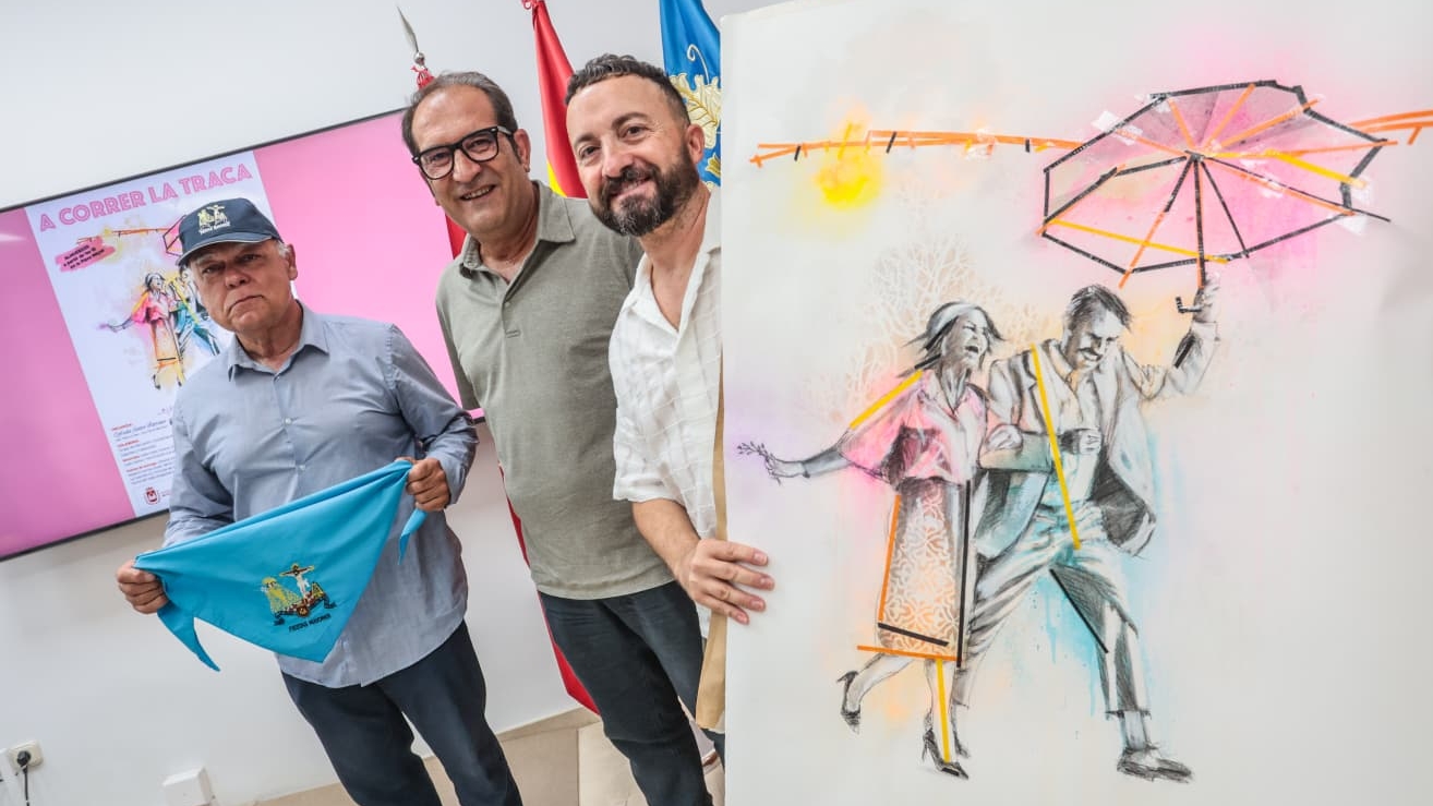 Alejandro Torres, artista de Elda, diseña la camiseta de “Correr la Traca 2025”