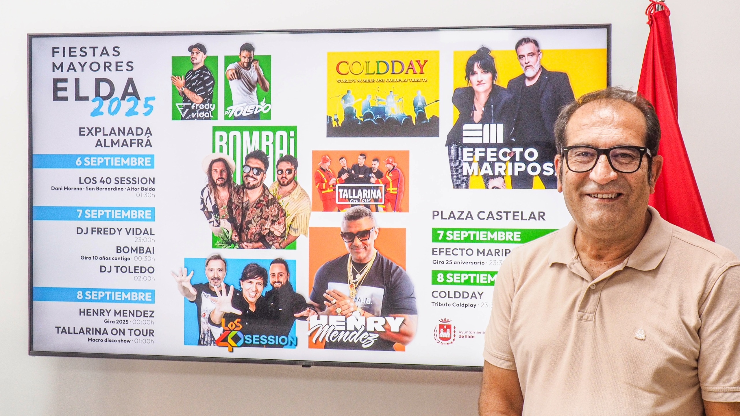 Henry Méndez, Bombai y LOS40 Sessions, entre los conciertos de las Fiestas Mayores de Elda 2025