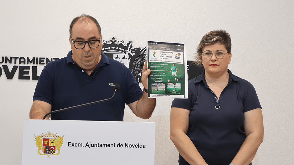 Clubes deportivos de Novelda muestran su apoyo a Carlos Vizcaíno, edil de Deportes, tras las críticas del Novelda C.F.